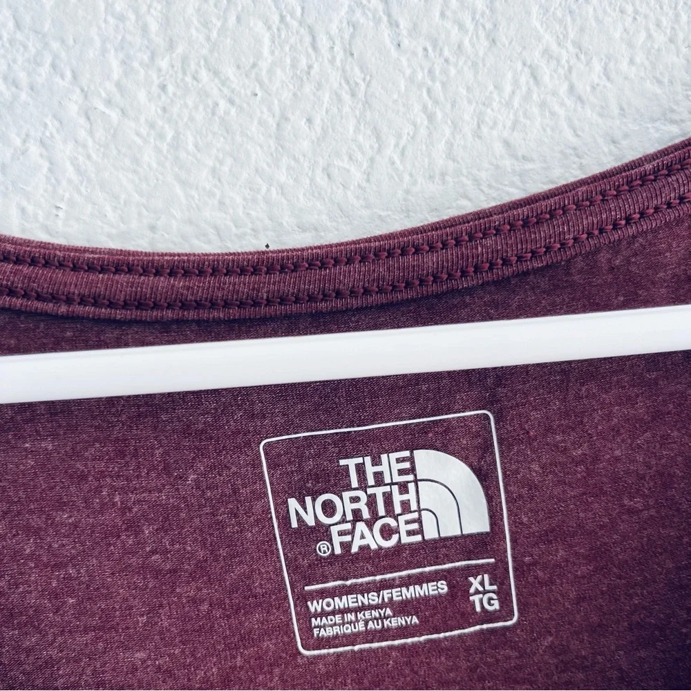 The north face size XL burgundy soft stretch tunic top oversized - Picture 3 of 4